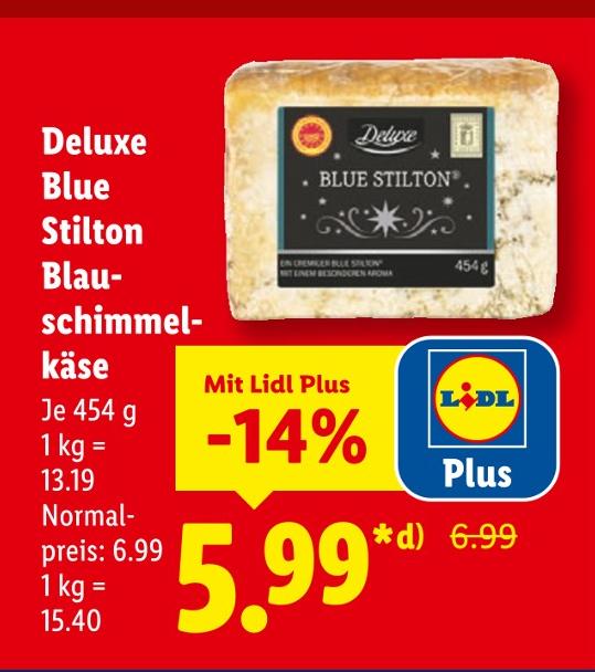 Blue Stilton Blauschimmelkäse