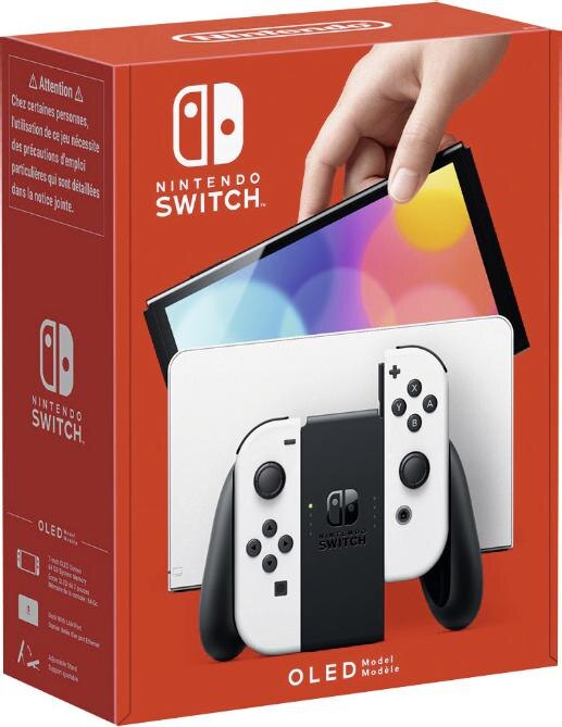 Promo Nintendo switch la console switch oled blanche + 2 jeux sonic chez  Auchan