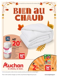 Prospectus Auchan Hypermarché, "BIEN AU CHAUD" à Perpignan et alentours, 66 pages, 20/10/2026 - 25/10/2026 Catalogue Auchan Hypermarché "BIEN AU CHAUD" à Perpignan et alentours, 66 pages, 20/10/2026 - 25/10/2026