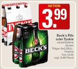 Pils im Angebot bei WEZ in Minden Pils Angebote von Beck's bei WEZ Minden für 3,99 €