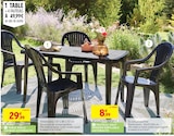 Table ovale Cayman anthracite en promo chez Intermarché Hyper Niort à 8,99 €
