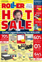 Aktueller ROLLER Prospekt mit Sofa, "HOT SALE", Seite 1