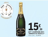 Champagne Brut AOP - MARQUIS DE VAUZELLE - E.Leclerc à Saint-Denis Champagne Brut AOP - MARQUIS DE VAUZELLE en promo chez E.Leclerc Saint-Denis à 15,30 €