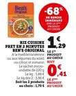 Riz cuisine prêt en 2 minutes - BEN'S ORIGINAL en promo chez U Express Riz cuisine prêt en 2 minutes - BEN'S ORIGINAL dans le catalogue U Express