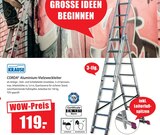 bauSpezi Freystadt - CORDA Aluminium-Vielzweckleiter Angebot im Prospekt CORDA Aluminium-Vielzweckleiter bei bauSpezi im Freystadt Prospekt für 119,00 €