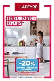 Catalogue Lapeyre à Angers, avec 1 page Prospectus Lapeyre à Angers, "Les rendez-vous experts", 1 page, 01/06/2022 - 27/06/2022