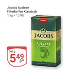 Auslese Filterkaffee Klassisch Angebote von Jacobs bei GLOBUS Jena für 5,49 €