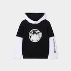 Sweat à capuche hoodie Dragon Ball Super noir garçon en promo chez La Halle Sweat à capuche hoodie Dragon Ball Super noir garçon dans le catalogue La Halle
