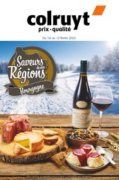 Catalogue Colruyt avec 8 pages de promos Prospectus Colruyt, "Saveurs de nos Régions : Bourgogne", pages, 01/02/2023 - 12/02/2023