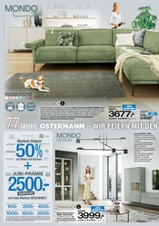 Aktueller Ostermann Prospekt mit Polstermöbel, "77 Jahre Ostermann – Das Jubiläum", Seite 2