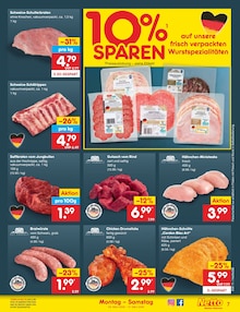 Fleisch im Netto Marken-Discount Prospekt "Aktuelle Angebote" mit 60 Seiten (Hamburg)