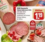 Sahne-Leberwurst fein mit Schnittlauch im Angebot bei REWE in Beckum Sahne-Leberwurst fein mit Schnittlauch Angebote von REWE Hausmarke bei REWE Beckum für 1,19 €