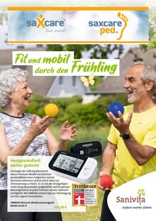 saXcare GmbH Orthopädietechnikzentrum Prospekt Fit und mobil durch den Frühling mit  Seiten
