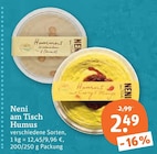 Humus von Neni am Tisch im aktuellen tegut Prospekt für 2,49 €