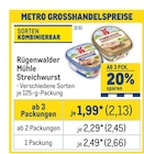 Streichwurst von Rügenwalder Mühle im aktuellen Metro Prospekt für 2,13 €