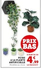 Promo Foire à la plante artificielle à 4,99 € dans le catalogue Super U à Joinville