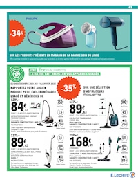 Offre Aspirateur Balai dans le catalogue E.Leclerc du moment à la page 49