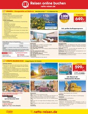 Discounter Reisen Angebote im Prospekt "Aktuelle Angebote" von Netto Marken-Discount auf Seite 54