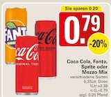 Aktuelles Coca Cola oder Fanta oder Sprite oder Mezzo Mix Angebot bei WEZ in Löhne ab 0,79 €
