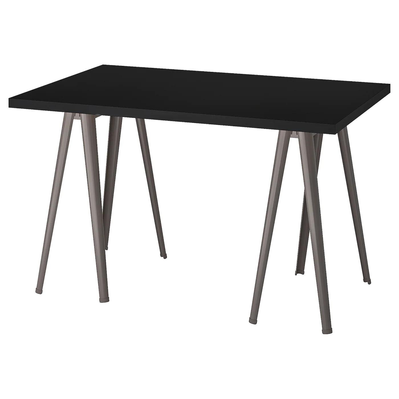 IKEA Mannheim - Schreibtisch schwarz/dunkelgrau Schreibtisch schwarz/dunkelgrau Angebot bei IKEA Mannheim im Prospekt Gut sortiert, ist halb gewonnen