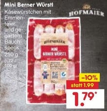 Netto Marken-Discount Bamberg - Mini Berner Würstl Mini Berner Würstl Angebot bei Netto Marken-Discount Bamberg im Prospekt "Du willst bis zu 50% sparen? Dann geh doch zu NETTO!"