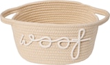 Korb "woof" aus Baumwollefür Spielzeug, beige (23x13x20 cm) Angebote von Vito & Joe bei dm-drogerie markt Wuppertal für 7,95 €