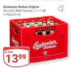 Original im Angebot bei GLOBUS in Ludwigshafen Original Angebote von Budweiser Budvar bei GLOBUS Ludwigshafen für 13,99 €