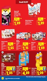 Prix et réduction Chocolat dans le prospectus Lidl en cours Offre Chocolat dans le catalogue Lidl du moment à la page 12