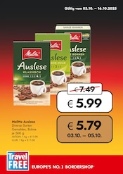 Aktueller Travel FREE Supermarkt Prospekt in Tiefenbach und Umgebung, "EUROPE'S NO.1 BORDERSHOP" mit 1 Seite, 03.10.2025 - 16.10.2025