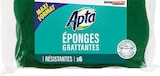 6 Éponges grattantes vertes - APTA - Intermarché Hyper 6 Éponges grattantes vertes - APTA à 1,23 € dans le catalogue Intermarché Hyper