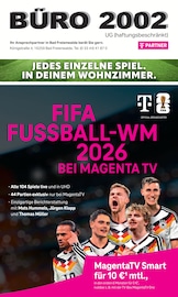 BĂRO 2002 UG Weitere GeschĂ€fte Prospekt der aktuellen Woche mit 8 Seiten, gĂŒltig von 03.02.2026 bis 28.02.2026, in Bliesdorf und Umgebung Aktueller BĂRO 2002 UG Weitere GeschĂ€fte Prospekt in Bliesdorf und Umgebung, "FIFA FUSSBALL-WM 2026 BEI MAGENTA TV" mit 8 Seiten, 03.02.2026 - 28.02.2026