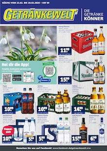 Aktueller Getränkewelt Prospekt (Stadtlohn, 4 Seiten zum blättern Getränkewelt Prospekt DIE GETRÄNKEKÖNNER mit 4 Seiten