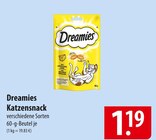 Katzensnack im Angebot bei famila Nordost in Celle Katzensnack Angebote von Dreamies bei famila Nordost Celle für 1,19 €