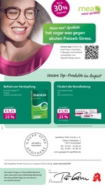 Aktueller mea - meine apotheke Apotheken Prospekt in Winterbach und Umgebung, "Unsere August-Angebote" mit 4 Seiten, 01.08.2025 - 31.08.2025