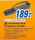 TV-Kopfhörer RS 5200 im Angebot bei expert in Iserlohn TV-Kopfhörer RS 5200 Angebote von SENNHEISER bei expert Iserlohn für 189,00 €