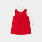 Ensemble 2 pièces robe et sous pull Noël rouge bébé fille à 11,19 € dans le catalogue La Halle