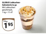 Lebkuchen-Sahnetorte to go Angebote von Globus bei GLOBUS Rostock für 1,95 €