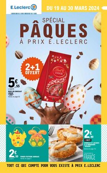 Prospectus E.Leclerc à Les Sablettes, "Spécial Pâques à prix E.Leclerc", 88 pages de promos valables du 19/03/2024 au 30/03/2024
