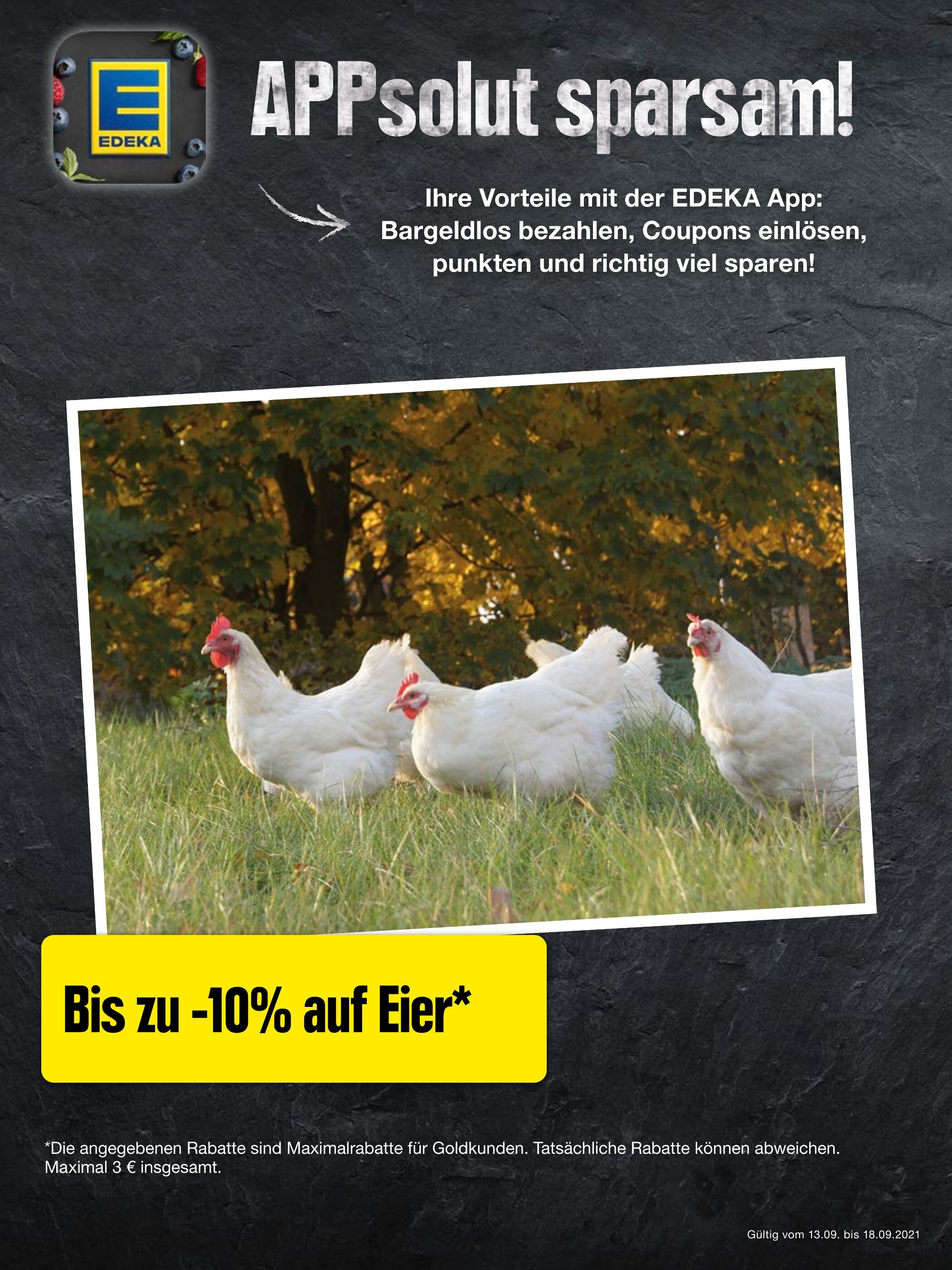 EDEKA Prospekt für Nietwerder mit 5 Seiten EDEKA Prospekt für Nietwerder: "APPsolut sparsam!", 5 Seiten, 13.09.2021 - 18.09.2021