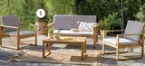 Salon en bois pour 4 personnes - Intermarché à Ivry-sur-Seine Salon en bois pour 4 personnes en promo chez Intermarché Ivry-sur-Seine à 199,99 €