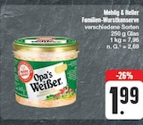nah und gut Edelsfeld - Familien-Wurstkonserve Angebot im Prospekt Familien-Wurstkonserve bei nah und gut im Edelsfeld Prospekt für 1,99 €