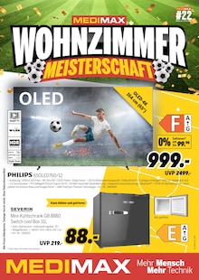 Aktueller MEDIMAX Prospekt "WOHNZIMMER MEISTERSCHAFT" Aktueller MEDIMAX Prospekt