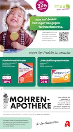 mea - meine apotheke Apotheken Prospekt der aktuellen Woche mit 4 Seiten, gültig von 01.12.2025 bis 31.12.2025, in Langenfeld und Umgebung Aktueller mea - meine apotheke Apotheken Prospekt in Langenfeld und Umgebung, "Unsere Dezember-Angebote" mit 4 Seiten, 01.12.2025 - 31.12.2025