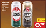 Beck's Pils oder Gold Angebote bei Netto Marken-Discount Aachen für 0,79 €