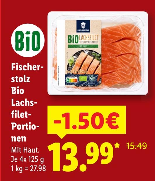 Bio Lachsfilet-Portionen