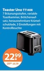Toaster Uno TT1408 im Angebot bei V-Markt in Kempten Toaster Uno TT1408 Angebote bei V-Markt Kempten für 22,99 €