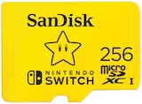 microSDXC 256 GB UHS-I Speicherkarte für Nintendo Switch von SanDisk für 44,99 € bei MediaMarkt Saturn im Angebot microSDXC 256 GB UHS-I Speicherkarte für Nintendo Switch von SanDisk im aktuellen MediaMarkt Saturn Prospekt