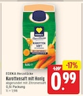 Karottensaft von EDEKA Herzstücke für 0,99 € bei E center im Angebot Karottensaft von EDEKA Herzstücke im aktuellen E center Prospekt