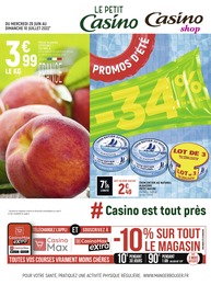 Catalogue Petit Casino à Les Baumettes, avec 12 pages Prospectus Petit Casino à Les Baumettes, "Promos d'été", 12 pages, 29/06/2022 - 10/07/2022