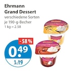 Milchdessert von Ehrmann, Grand Dessert im aktuellen V-Markt Prospekt für 0,49 €